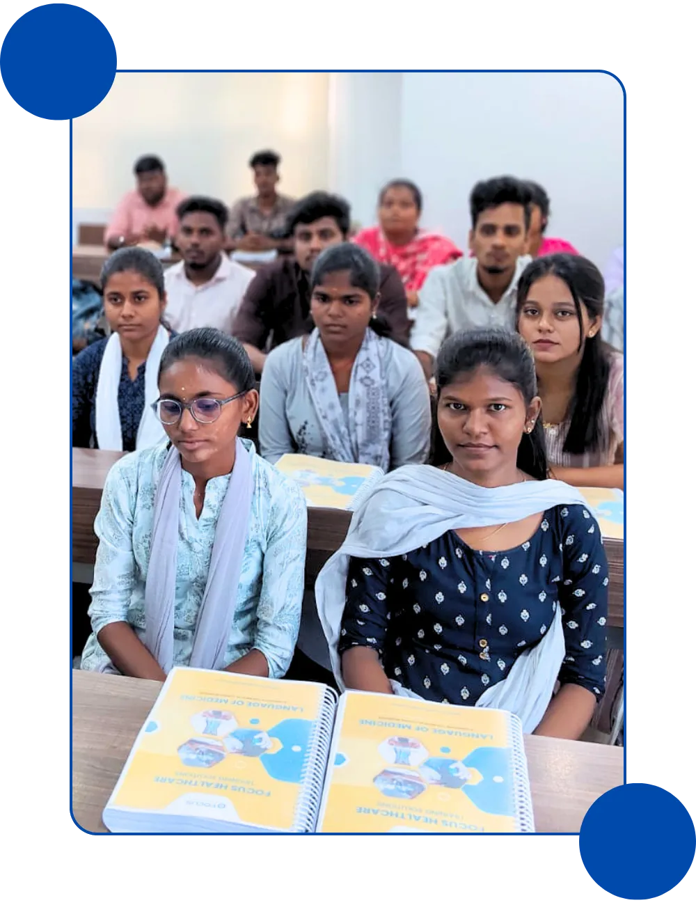 Students attending medical coding training classes in Chennai